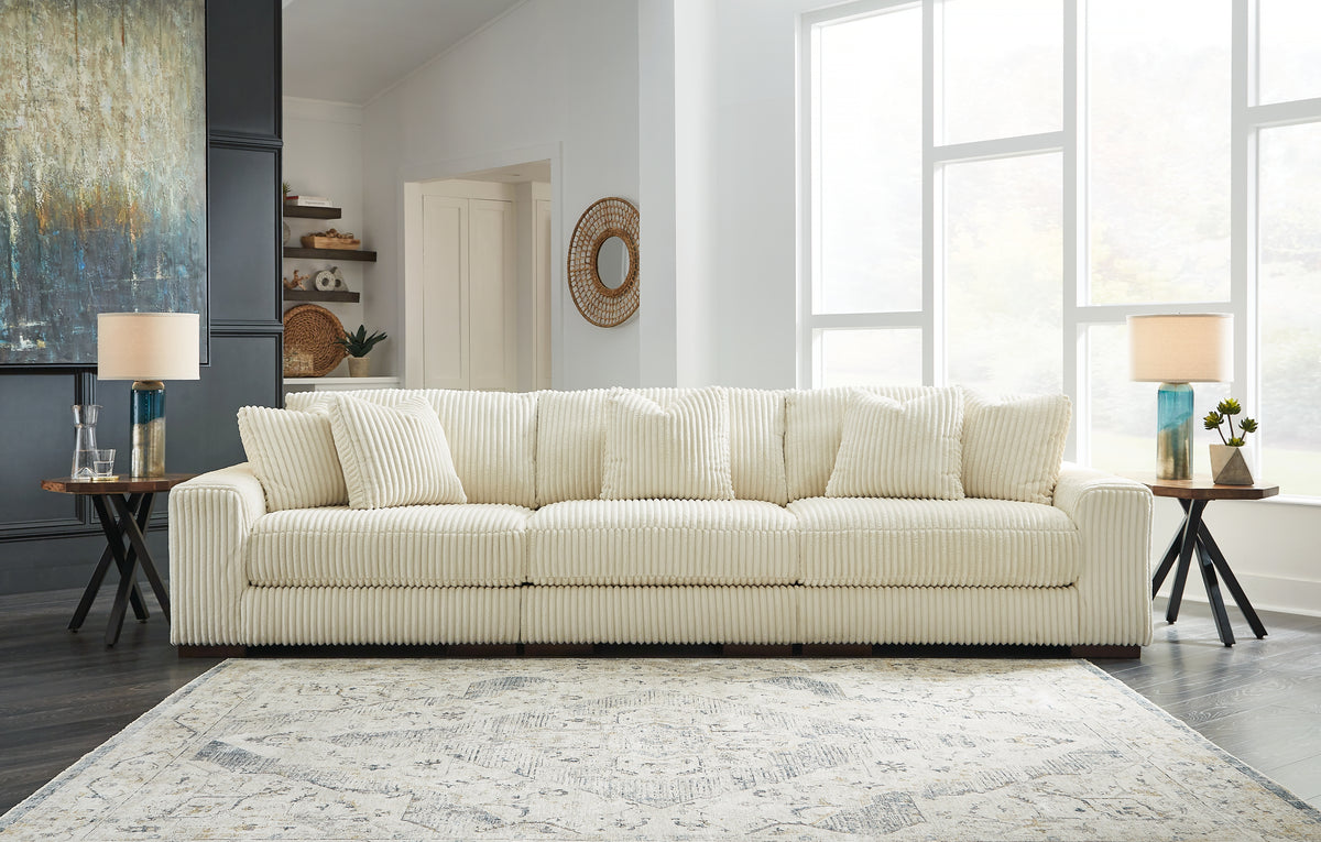 Best Deals Furniture - Ashley Furniture - Lindyn 3-Piece Sectional Sofa - RAF 3-Piece Sectional Sofa / Fog - 21105S14
