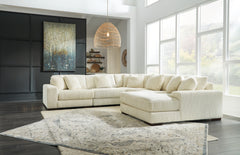 Best Deals Furniture - Ashley Furniture - Lindyn 5-Piece Sectional with Chaise - RAF 5-Piece Sectional with Chaise / Fog - 21105S7