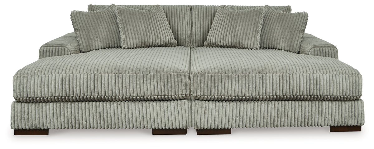 Best Deals Furniture - Ashley Furniture - Lindyn Super Chaise - RAF Super Chaise / Ivory - 21104S16