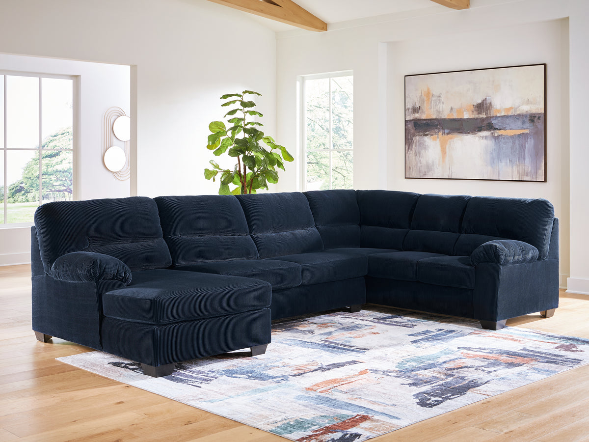 Best Deals Furniture - Ashley Furniture - SimpleJoy 3-Piece Sectional with Chaise - RAF 3-Piece Sectional with Chaise - 24205S1