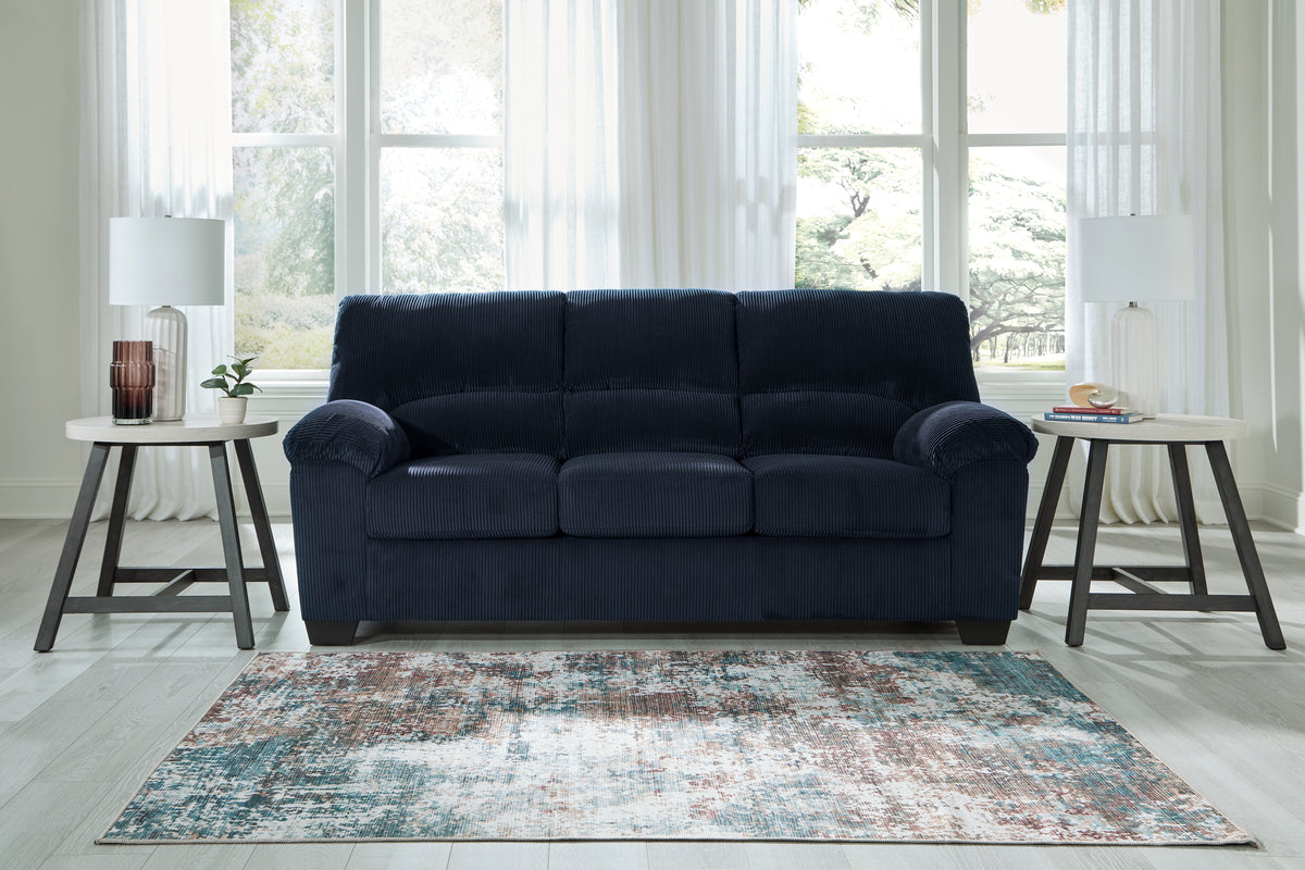 Best Deals Furniture - Ashley Furniture - SimpleJoy Sofa - Sofa / Navy - 2420538