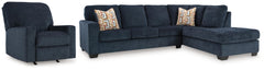 Best Deals Furniture - Ashley Furniture - Aviemore 2-Piece Sectional and Recliner - 2-Piece Sectional and Recliner - 24303U6