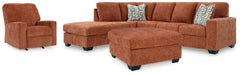 Best Deals Furniture - Ashley Furniture - Aviemore 2-Piece Sectional with Chaise, Recliner and Ottoman - 2-Piece Sectional with Chaise, Recliner and Ottoman - 24304U3