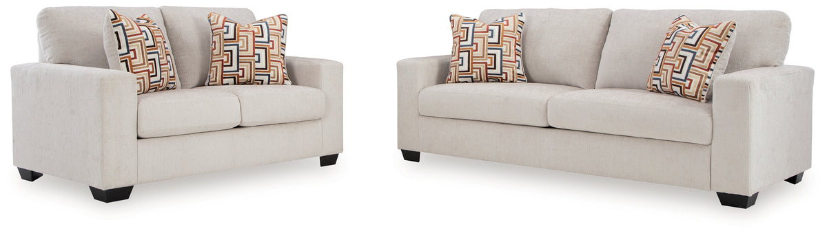 Best Deals Furniture - Ashley Furniture - Aviemore Queen Sofa Sleeper and Loveseat - Queen Sofa Sleeper and Loveseat - 24305U1