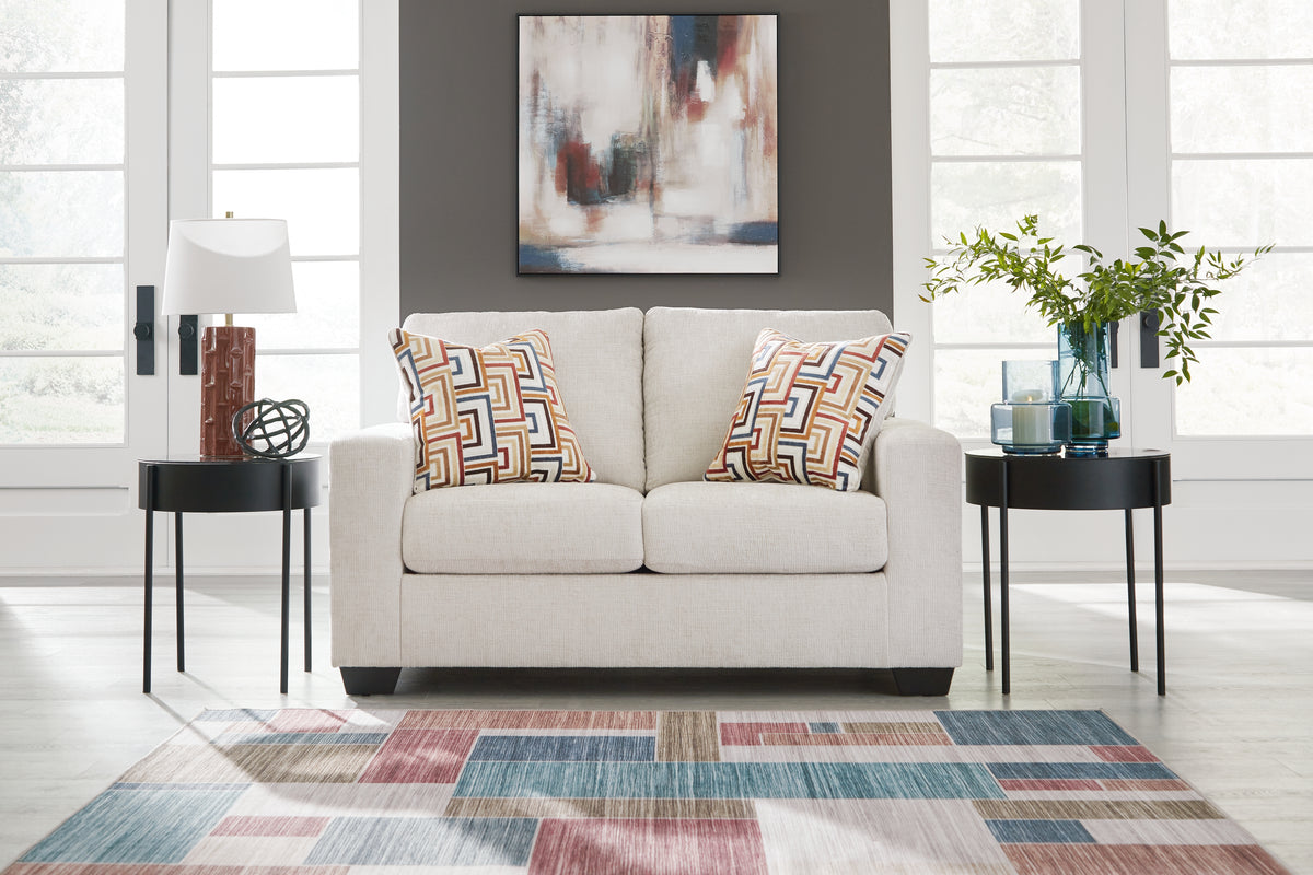 Best Deals Furniture - Ashley Furniture - Aviemore Loveseat - Loveseat / Stone - 2430535