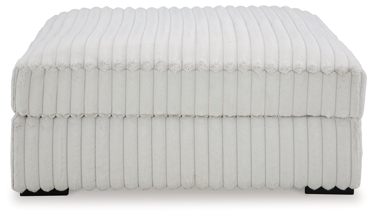 Best Deals Furniture - Ashley Furniture - Stupendous 4-Piece Sectional and Oversized Accent Ottoman - 4-Piece Sectional and Oversized Accent Ottoman / Alloy - 25903U3