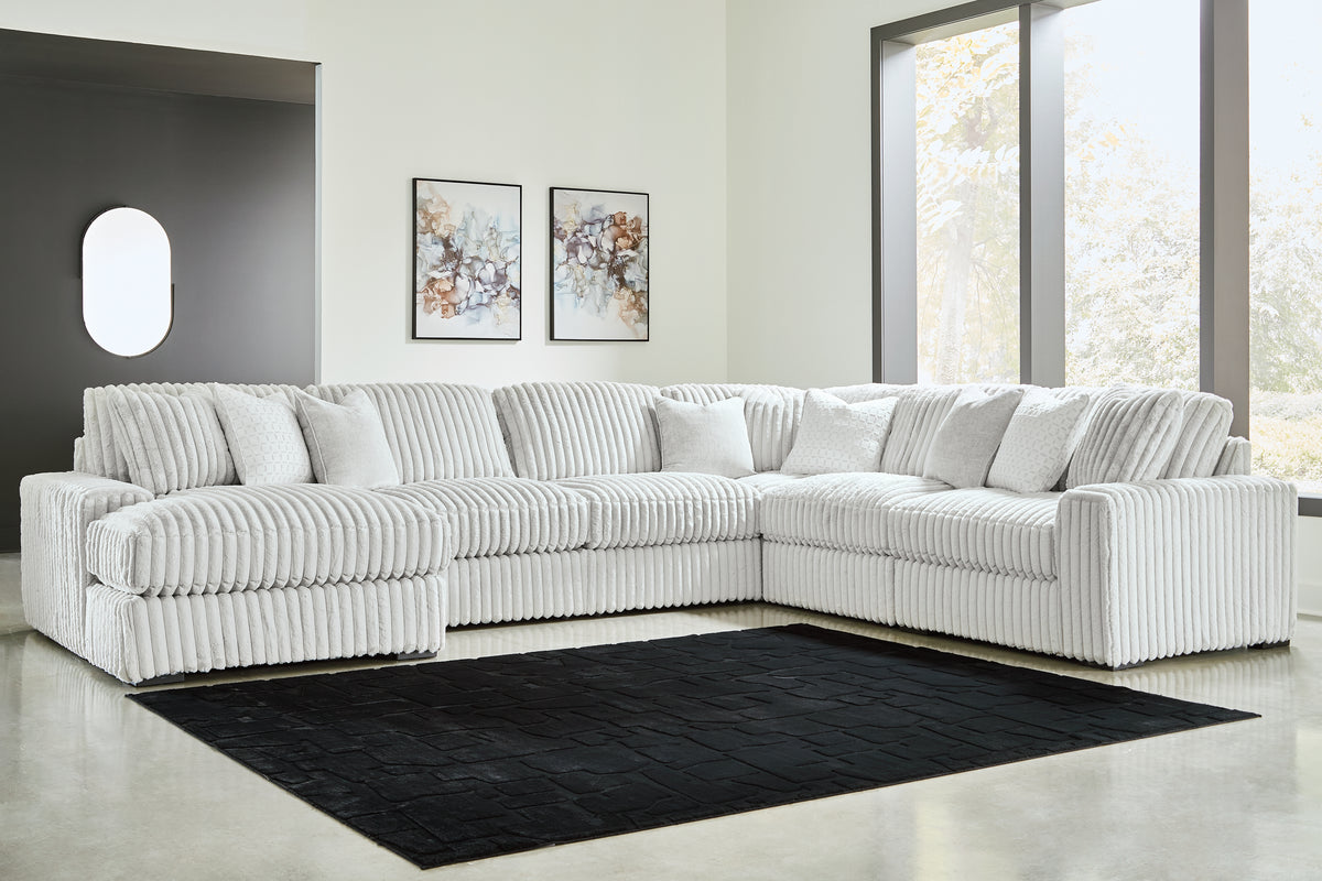 Best Deals Furniture - Ashley Furniture - Stupendous 6-Piece Sectional with Chaise - RAF 6-Piece Sectional with Chaise - 25903S21
