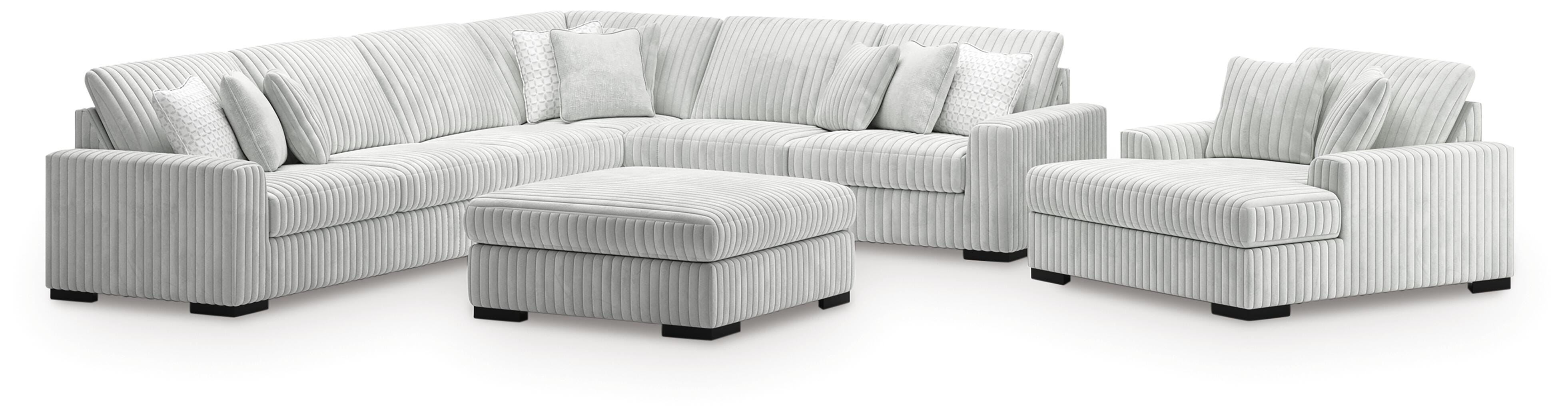 Best Deals Furniture - Ashley Furniture - Stupendous 4-Piece Sectional, Oversized Chaise and Ottoman - 4-Piece Sectional, Oversized Chaise and Ottoman - 25903U1