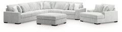 Best Deals Furniture - Ashley Furniture - Stupendous 4-Piece Sectional, Oversized Chaise and Ottoman - 4-Piece Sectional, Oversized Chaise and Ottoman - 25903U1