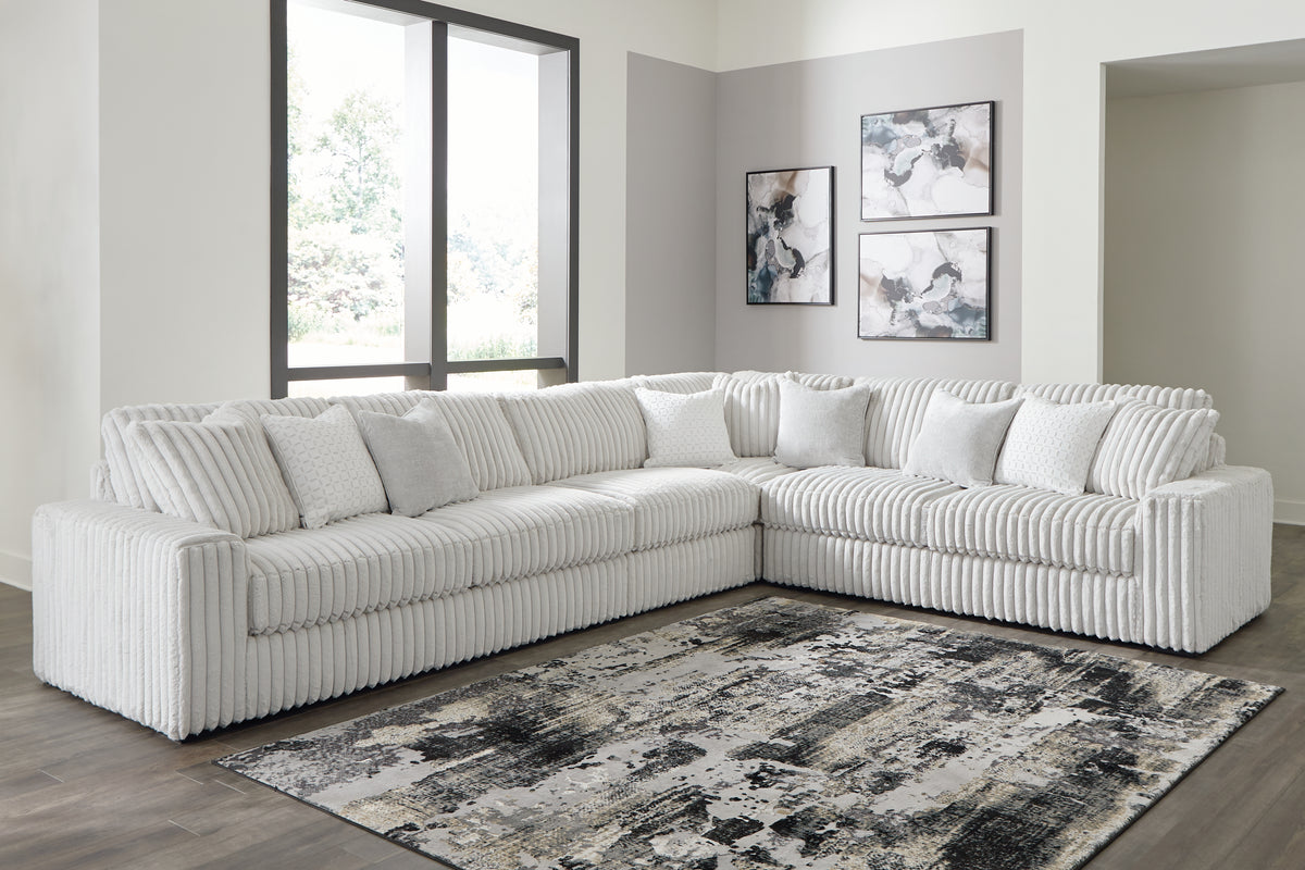 Best Deals Furniture - Ashley Furniture - Stupendous 4-Piece Sectional - LAF 4-Piece Sectional / Alloy - 25903S2