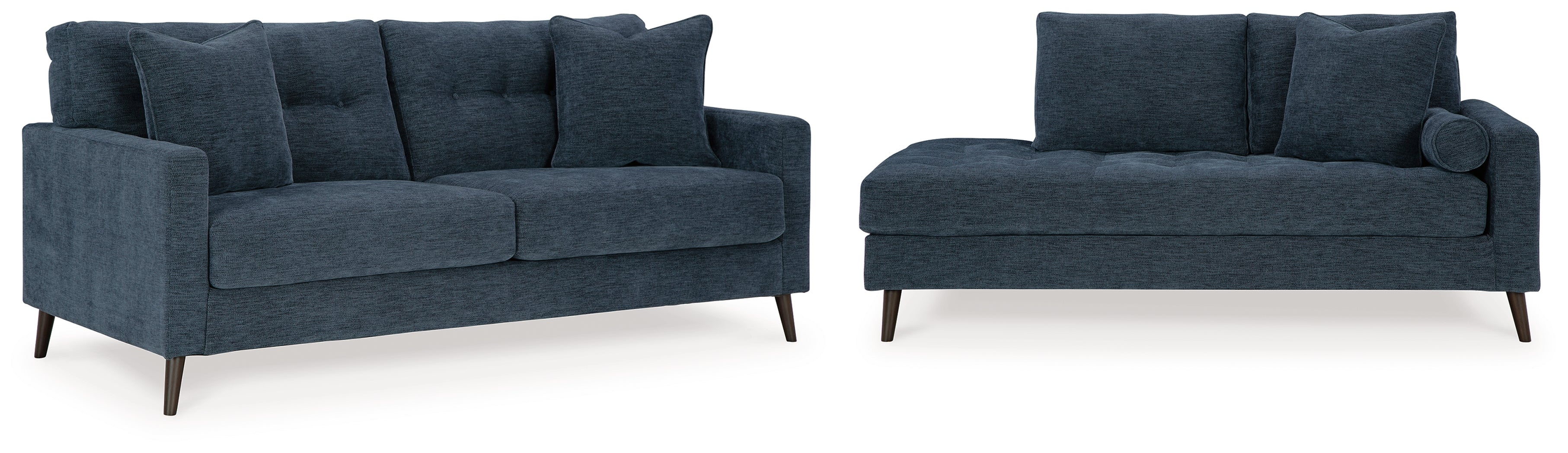 Best Deals Furniture - Ashley Furniture - Bixler Sofa and Chaise - Sofa and Chaise / Navy - 26106U2