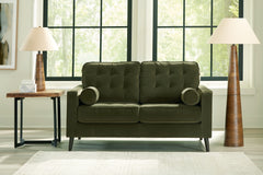 Best Deals Furniture - Ashley Furniture - Reveon Lakes Loveseat - Loveseat / Olive - 2640435