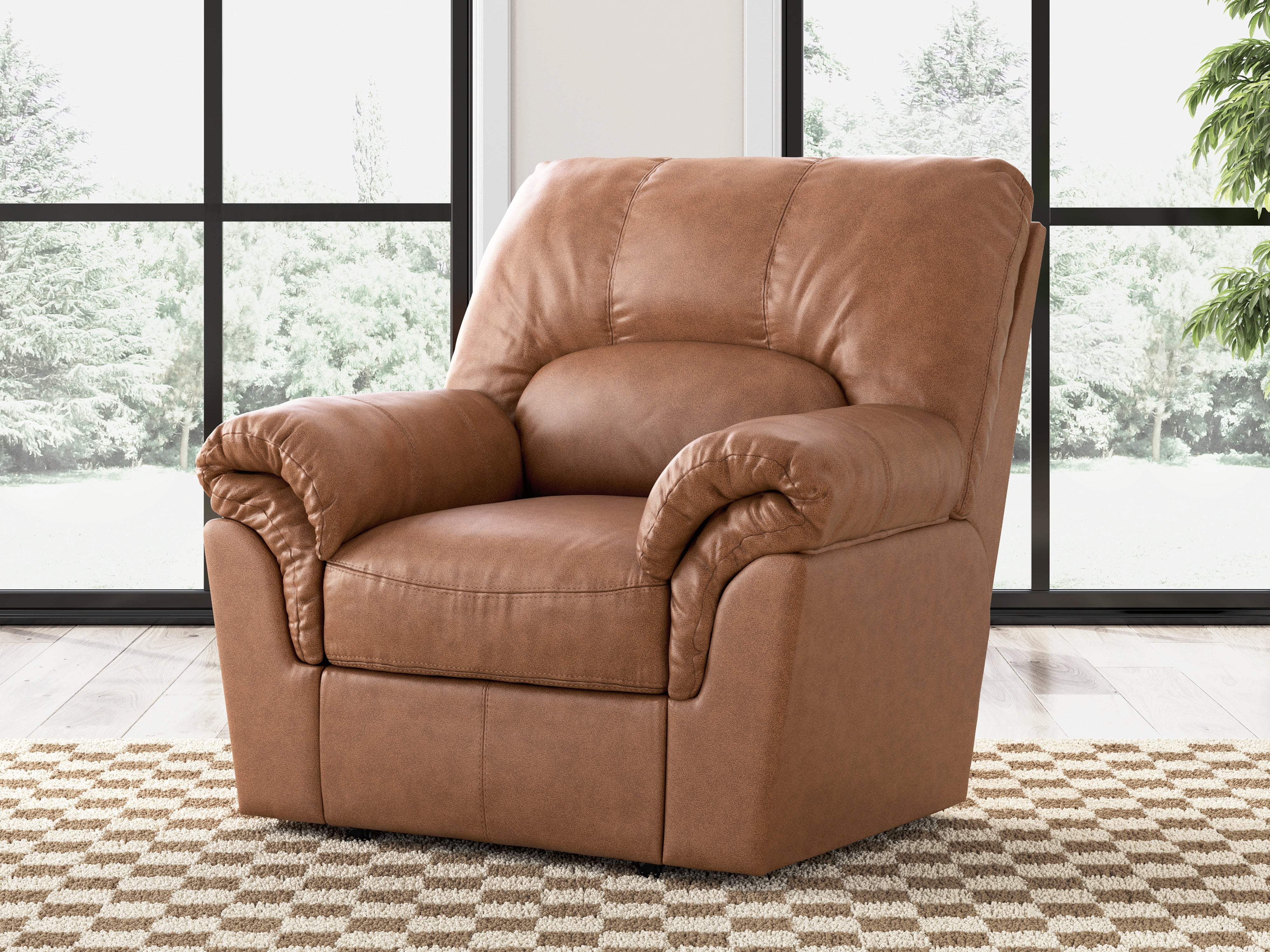 Best Deals Furniture - Ashley Furniture - WillowBend Living Room - Rocker Recliner / Caramel - PC2770425