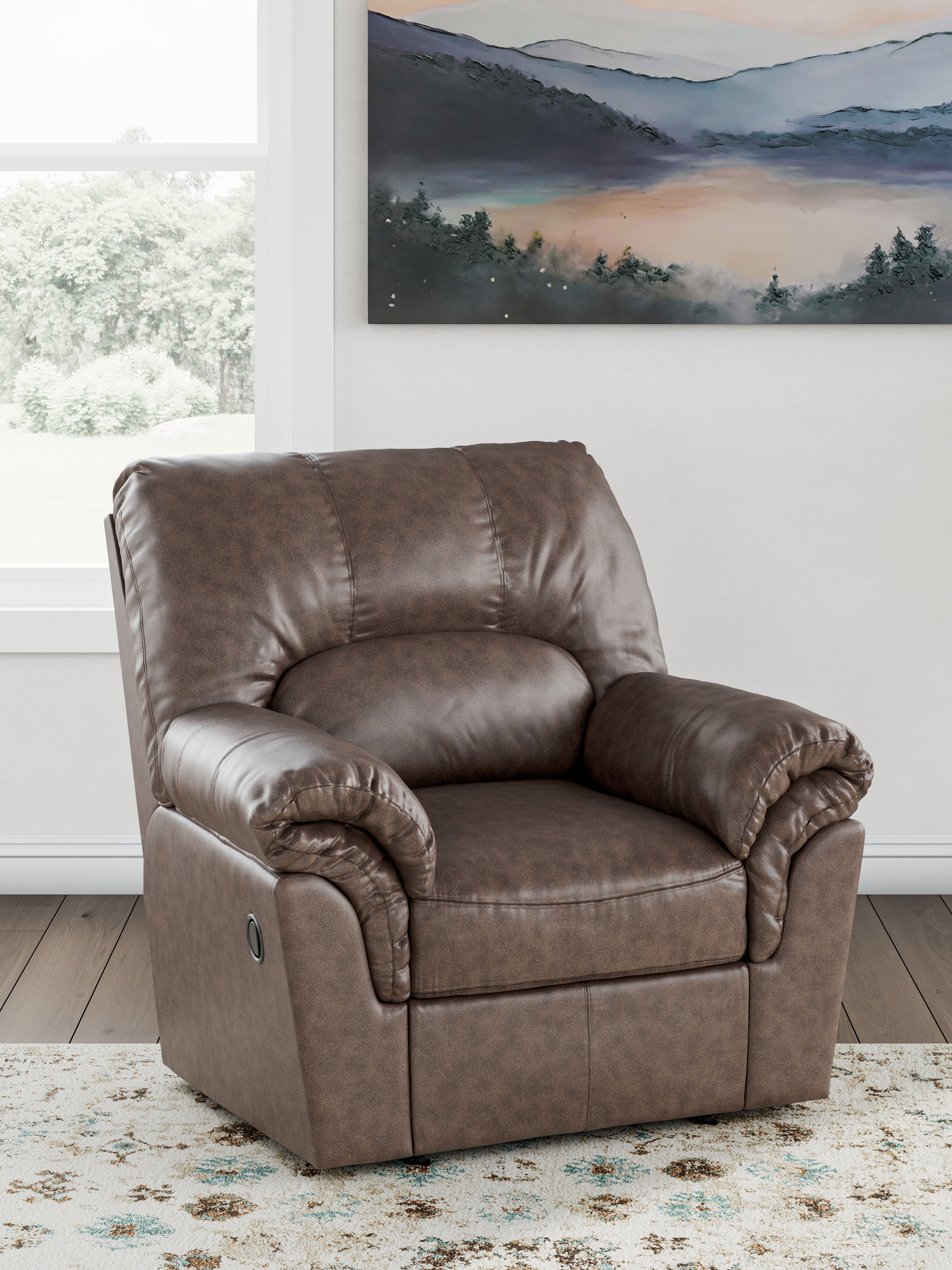 Best Deals Furniture - Ashley Furniture - WillowBend Living Room - Rocker Recliner / Umber - PC2770525