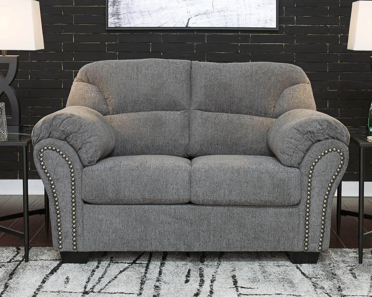 Best Deals Furniture - Ashley Furniture - Allmaxx Loveseat - Loveseat / Pewter - 2810535
