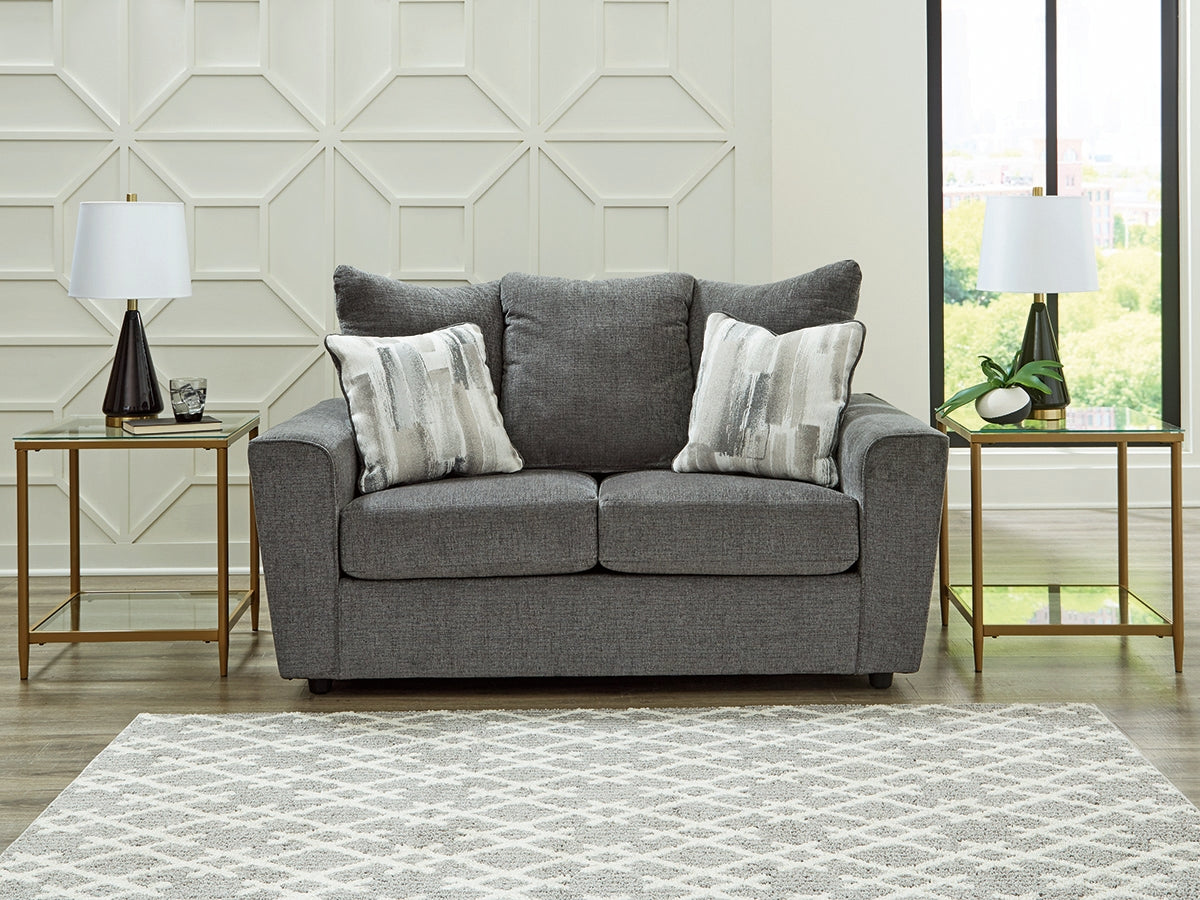 Best Deals Furniture - Ashley Furniture - Stairatt Loveseat - Loveseat / Gravel - 2850235