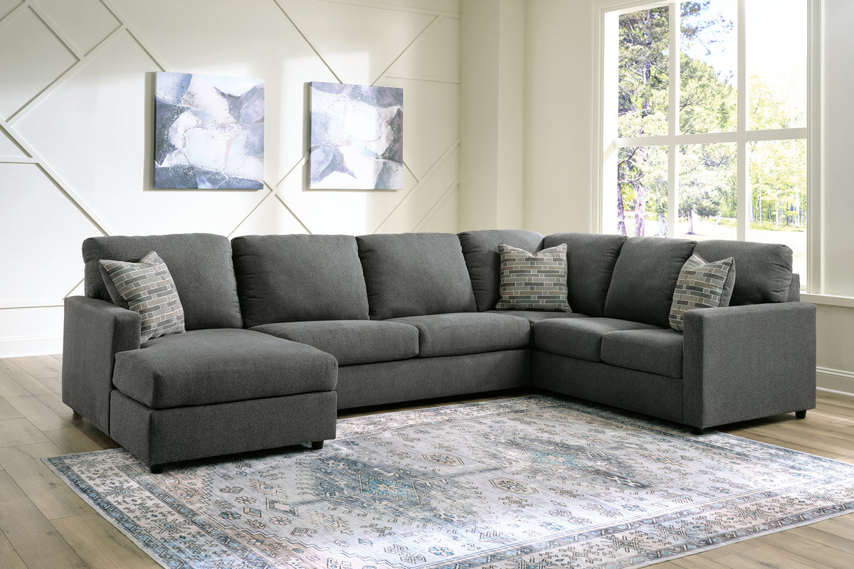 Best Deals Furniture - Ashley Furniture - Edenfield 3-Piece Sectional with Chaise - LAF 3-Piece Sectional with Chaise / Linen - 29004S2