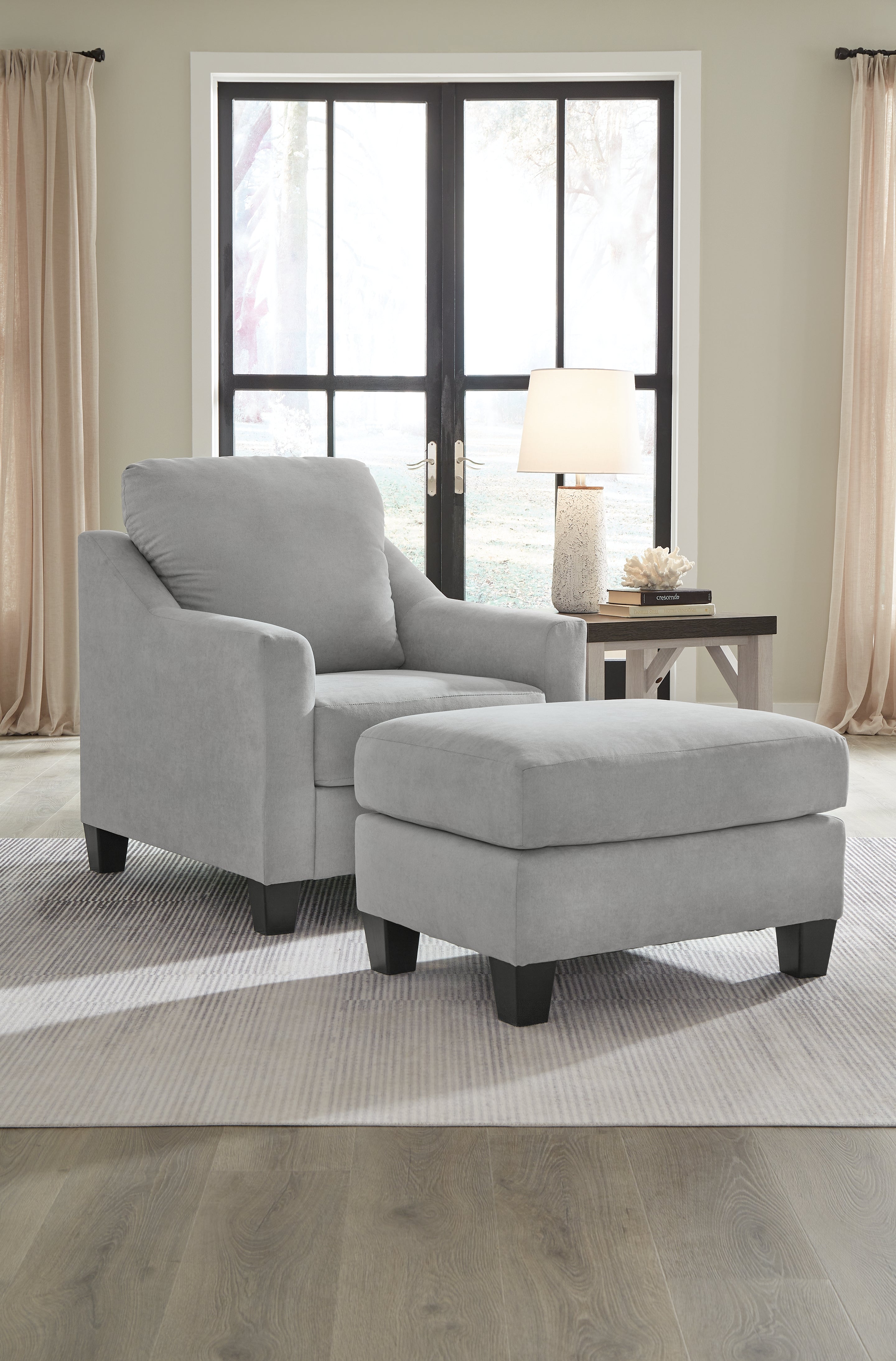 Best Deals Furniture - Ashley Furniture - Adlai Chair and Ottoman - Chair and Ottoman - 30103U1