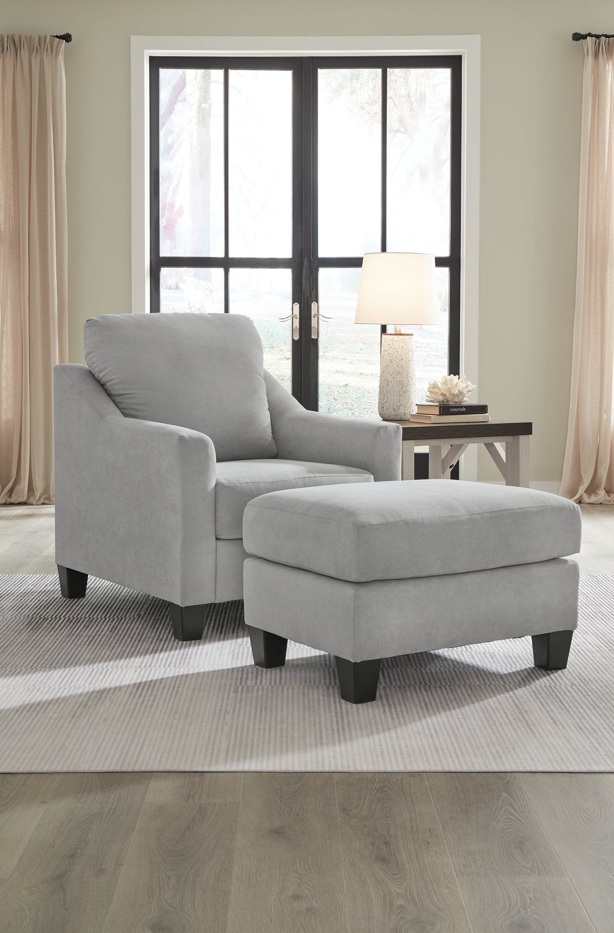 Best Deals Furniture - Ashley Furniture - Adlai Chair and Ottoman - Chair and Ottoman - 30103U1