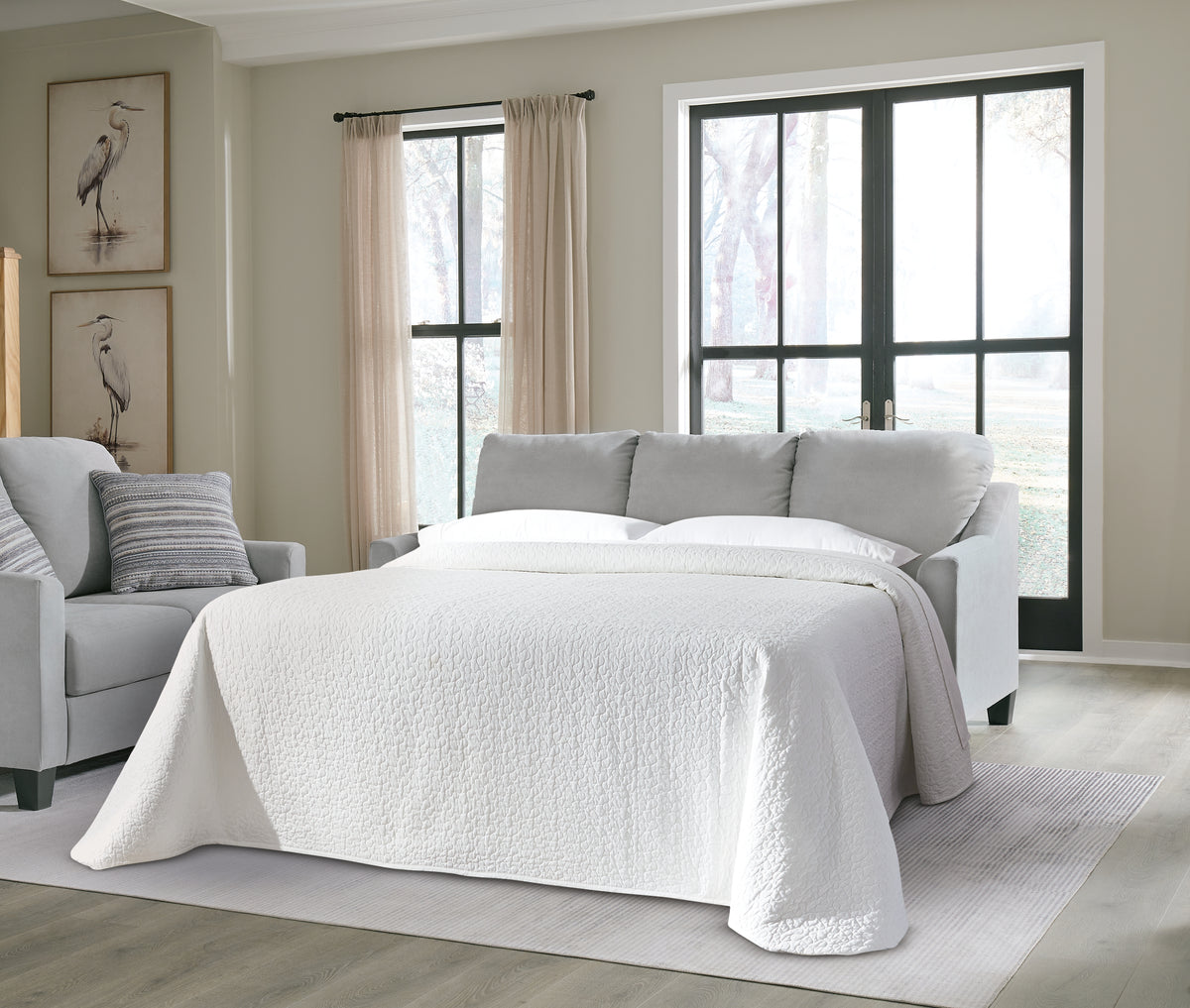 Best Deals Furniture - Ashley Furniture - Adlai Queen Sofa Sleeper - Queen Sofa Sleeper / Shadow - 3010339
