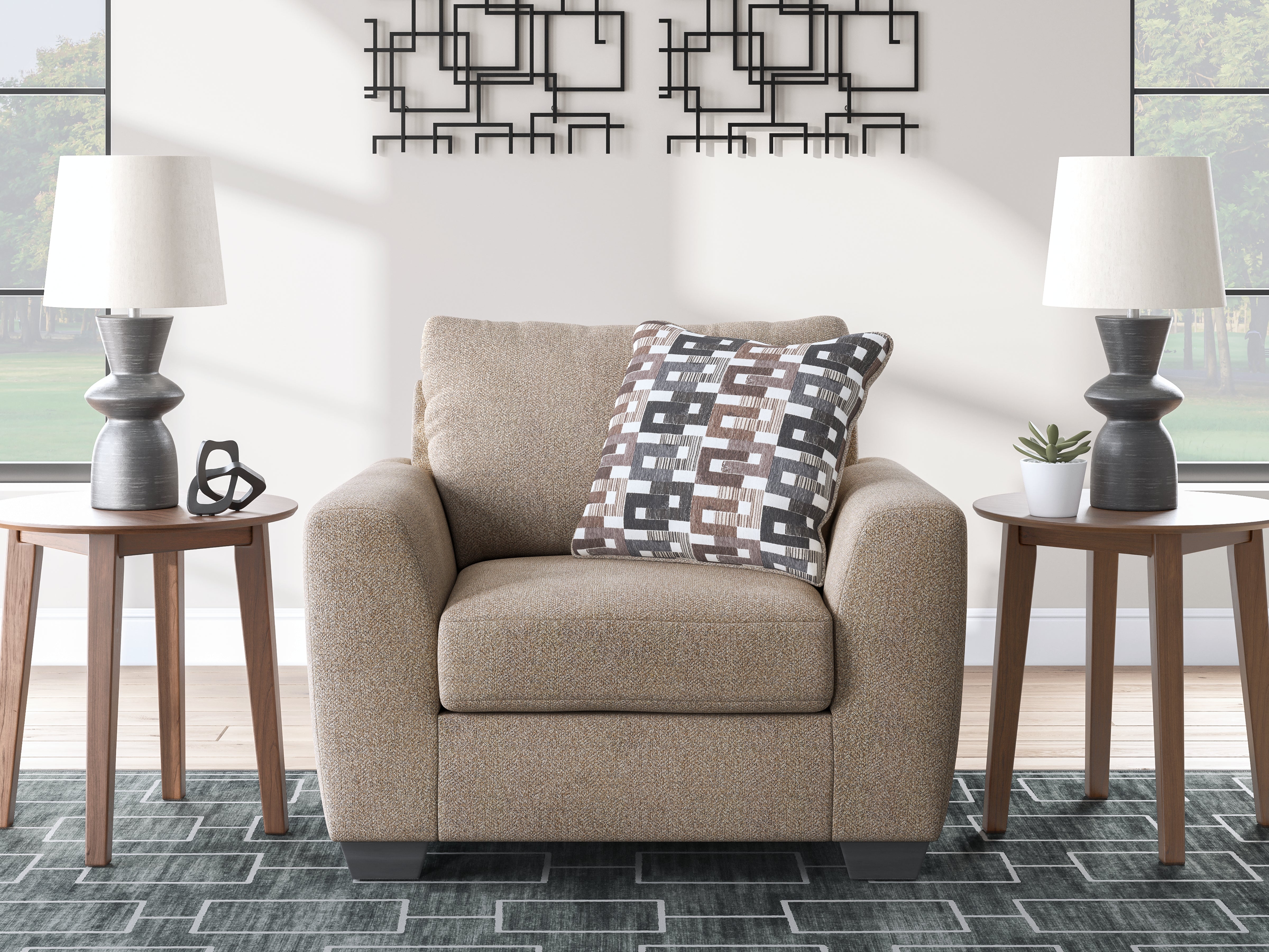 Best Deals Furniture - Ashley Furniture - Triston-Peaks Oversized Chair - Chair and a Half - 3020423