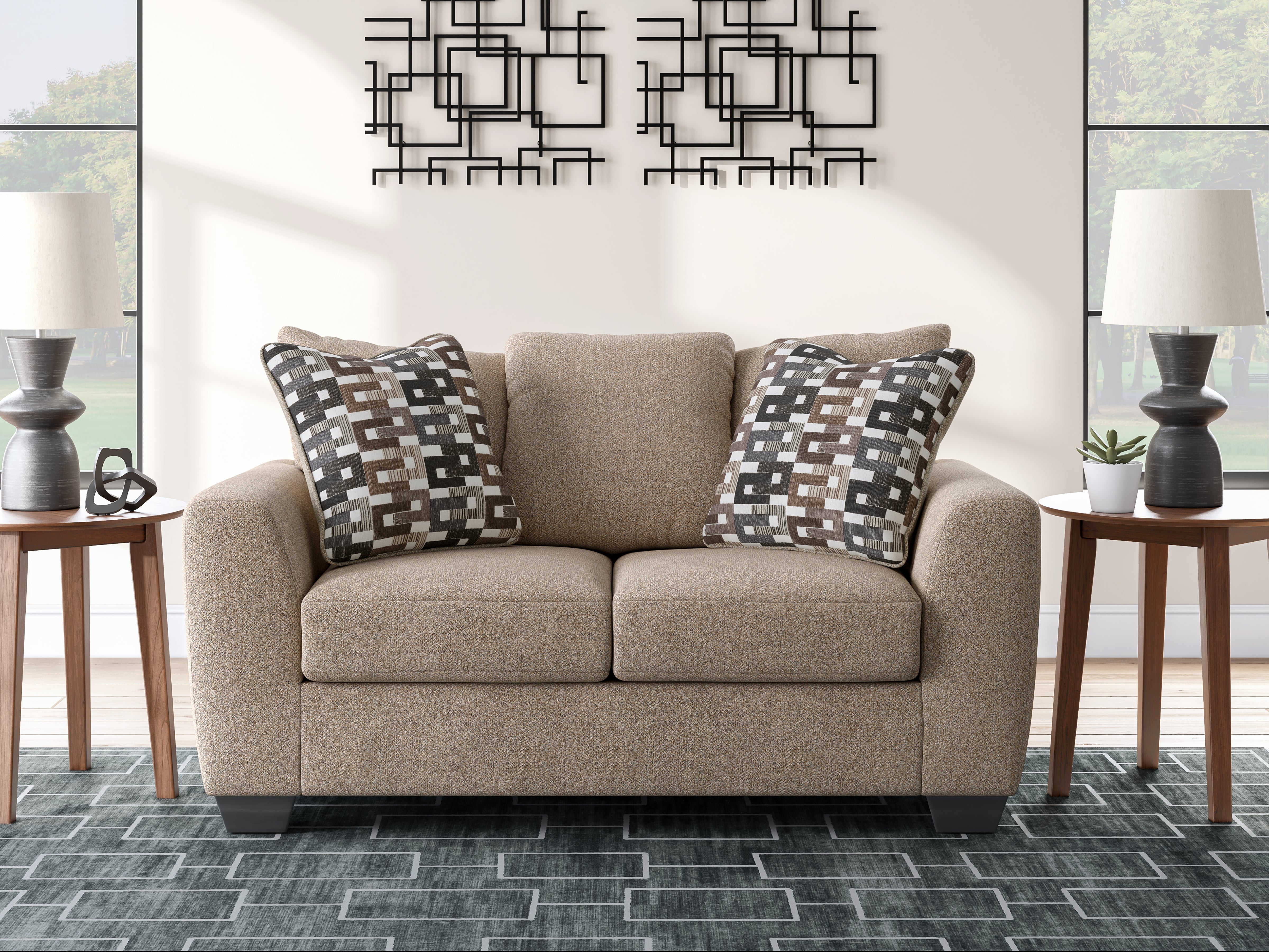 Best Deals Furniture - Ashley Furniture - Triston-Peaks Loveseat - Loveseat - 3020435