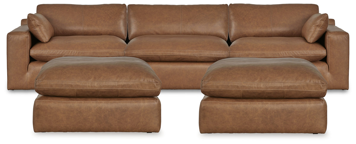 Best Deals Furniture - Ashley Furniture - Emilia 3-Piece Sectional and 2 Ottomans - 3-Piece Sectional and 2 Ottomans - 30901U2
