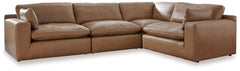Best Deals Furniture - Ashley Furniture - Emilia 4-Piece Sectional - RAF 4-Piece Sectional / Caramel - 30901S3