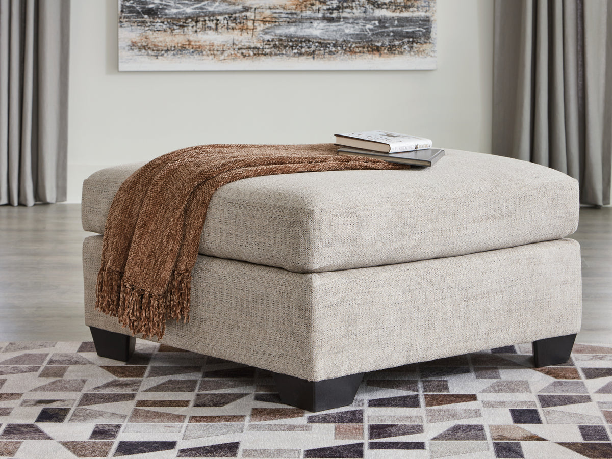 Best Deals Furniture - Ashley Furniture - Mahoney Oversized Accent Ottoman - Oversized Accent Ottoman / Pebble - 3100408