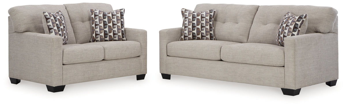 Best Deals Furniture - Ashley Furniture - Mahoney Full Sofa Sleeper and Loveseat - Full Sofa Sleeper and Loveseat / Pebble - 31004U3