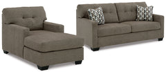 Best Deals Furniture - Ashley Furniture - Mahoney Full Sofa Sleeper and Chaise - Full Sofa Sleeper and Chaise / Chocolate - 31005U3