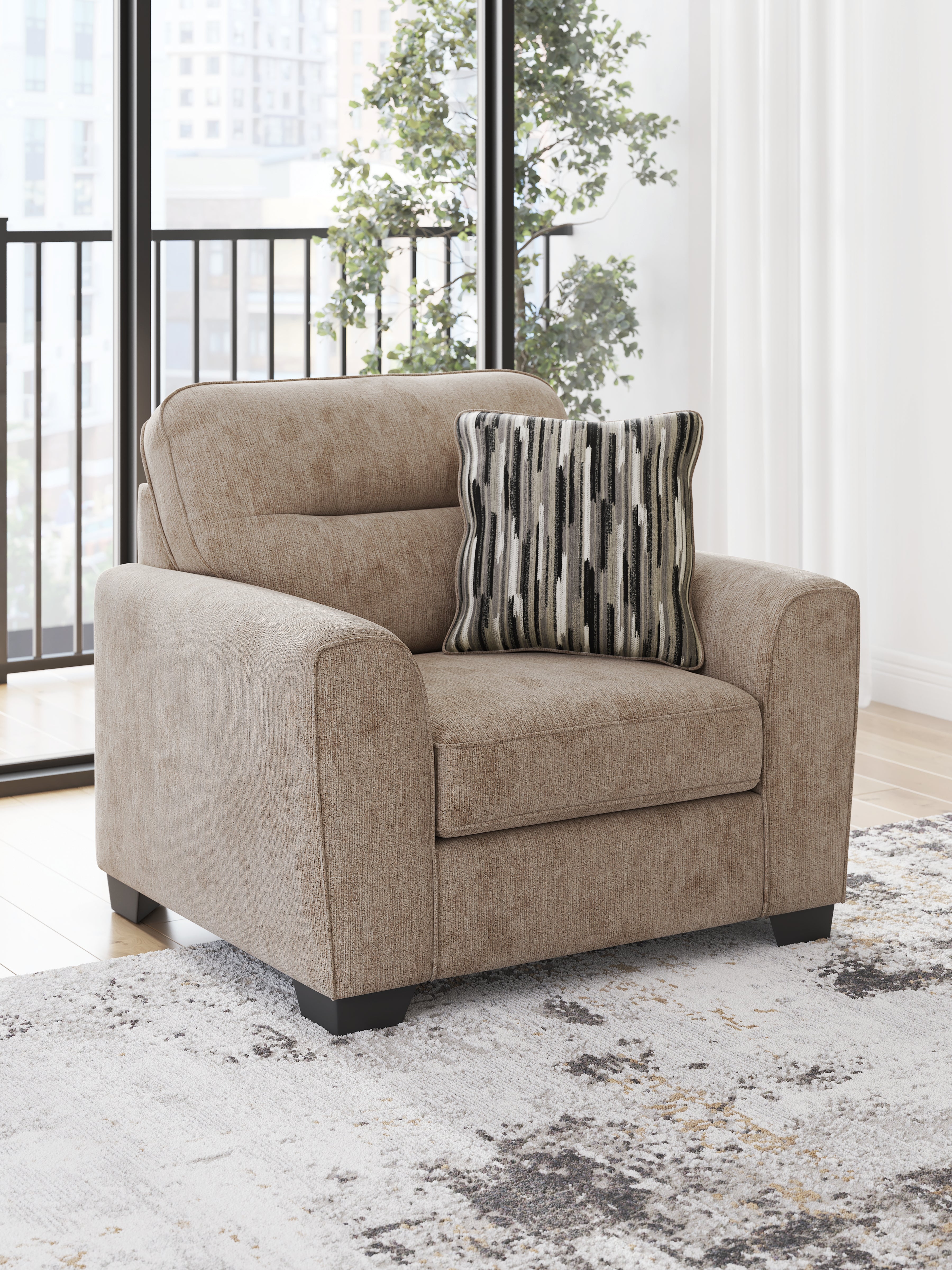 Best Deals Furniture - Ashley Furniture - Olten Living Room - Chair and a Half / Mocha - 3130423