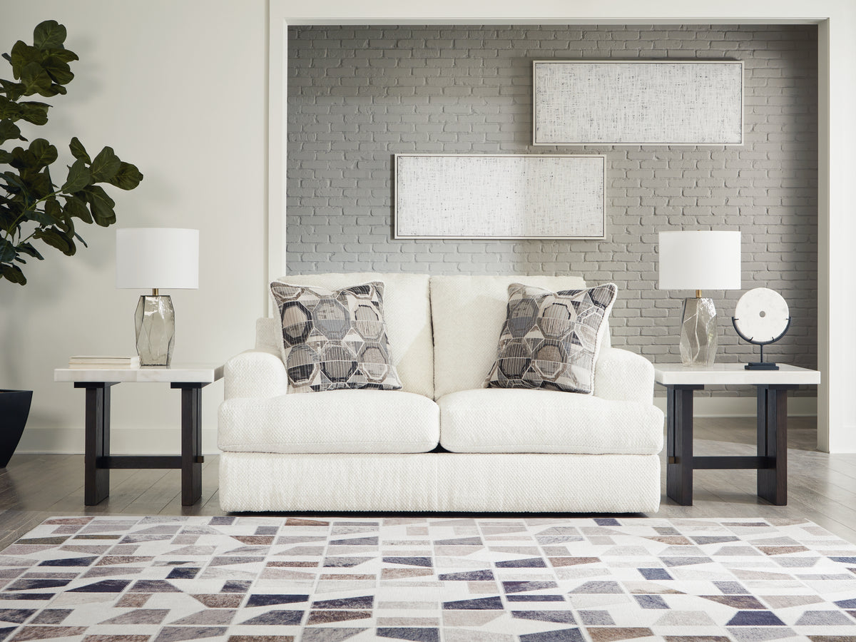 Best Deals Furniture - Ashley Furniture - Karinne Loveseat - Loveseat / Linen - 3140335