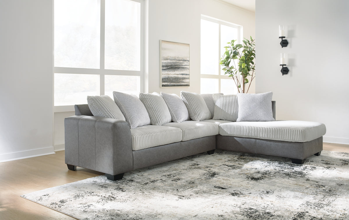 Best Deals Furniture - Ashley Furniture - Clairette Court 2-Piece Sectional with Chaise - LAF 2-Piece Sectional with Chaise - 31503S2