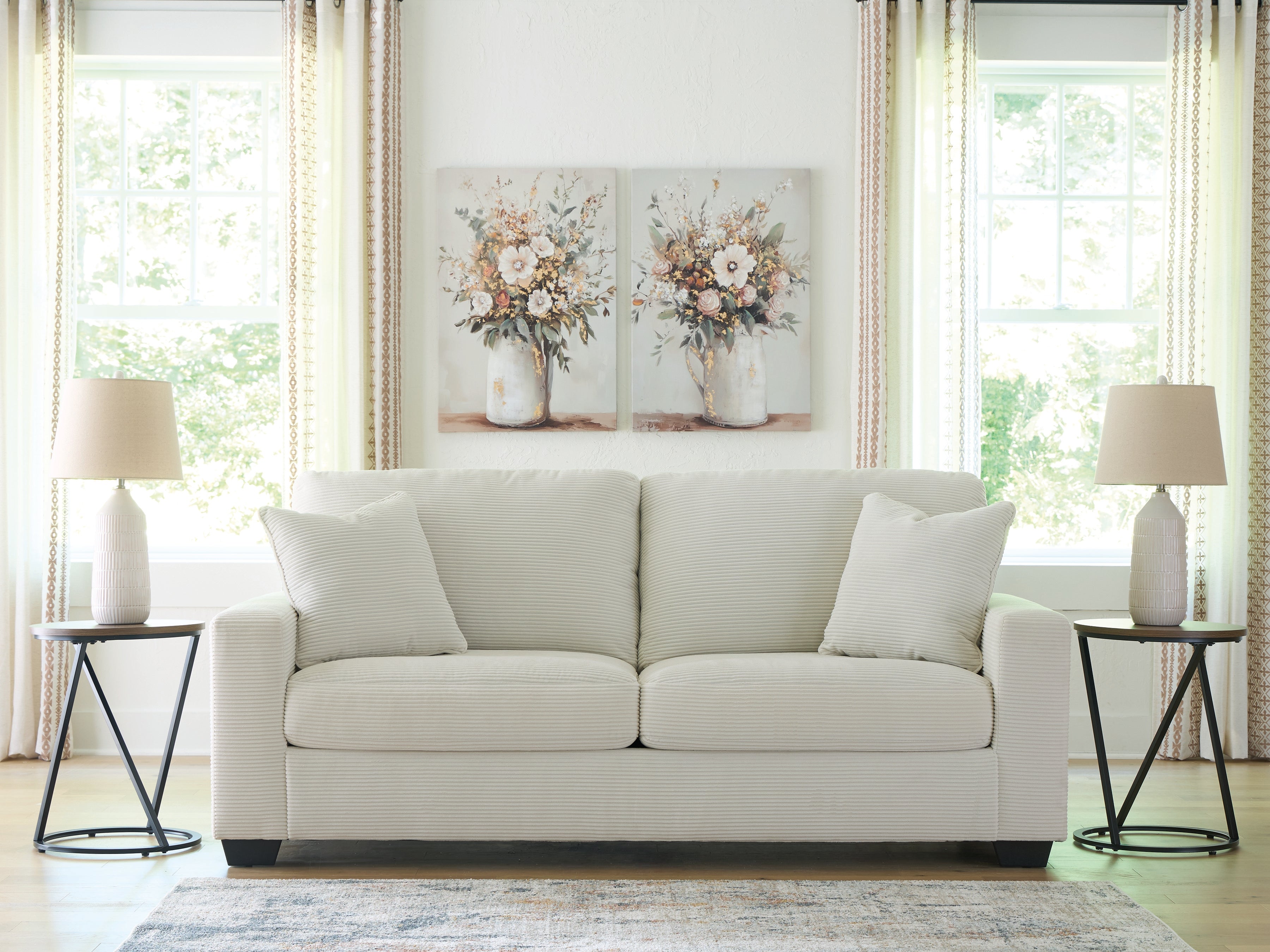 Best Deals Furniture - Ashley Furniture - Greenbriar Living Room - Sofa / Ivory - PC3200638