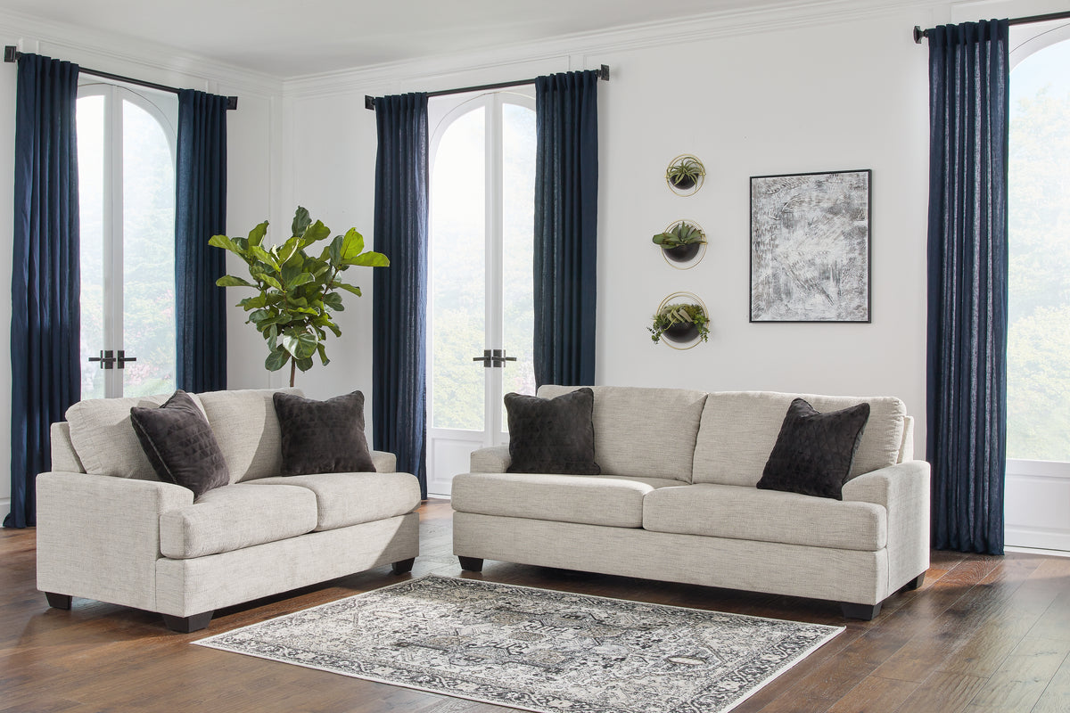 Best Deals Furniture - Ashley Furniture - Vayda Sofa and Loveseat - Sofa and Loveseat / Pebble - 33104U1