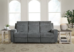 Best Deals Furniture - Ashley Furniture - Barnsana Power Reclining Sofa - Reclining Power Sofa / Ash - 3320187