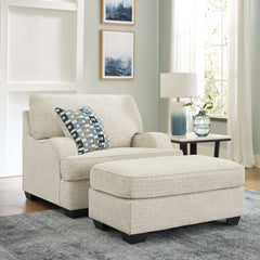 Best Deals Furniture - Ashley Furniture - Brebryan Oversized Chair and Ottoman - Oversized Chair and Ottoman / Flannel - 34401U3