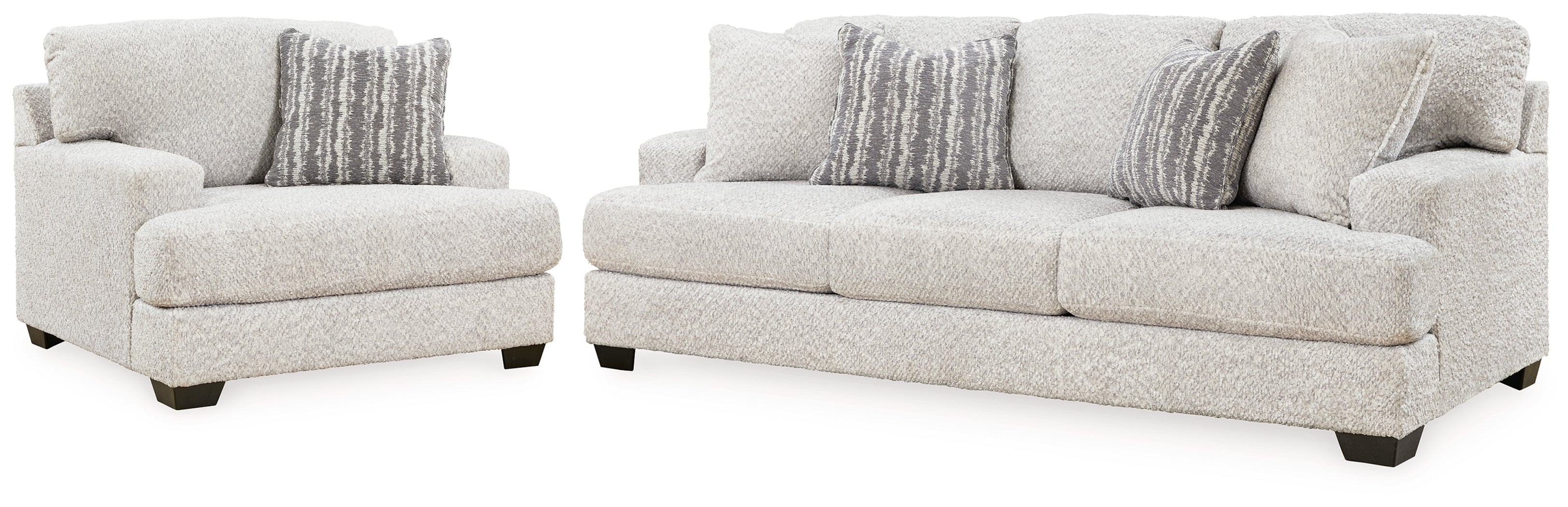 Best Deals Furniture - Ashley Furniture - Brebryan Sofa and Oversized Chair - Sofa and Oversized Chair / Flannel - 34401U2