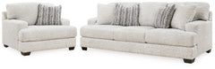 Best Deals Furniture - Ashley Furniture - Brebryan Sofa and Oversized Chair - Sofa and Oversized Chair / Flannel - 34401U2
