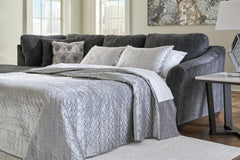 Best Deals Furniture - Ashley Furniture - Biddeford 2-Piece Sleeper Sectional with Chaise - 2-Piece Sleeper Sectional with Chaise / Shadow - 35504S4