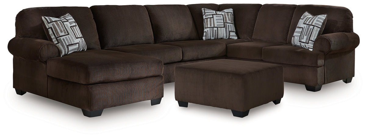 Best Deals Furniture - Ashley Furniture - Kimlee 3-Piece Sectional and Ottoman - 3-Piece Sectional and Ottoman - PC35603U1
