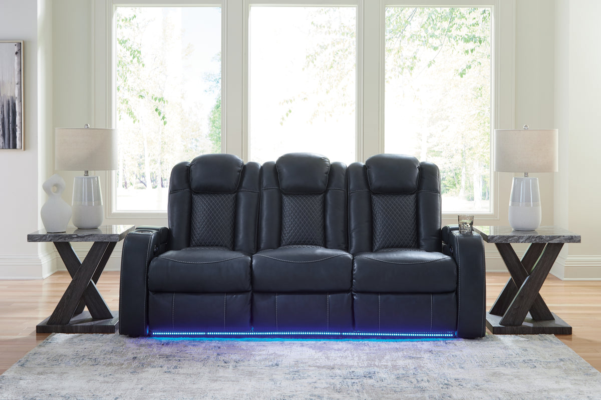 Best Deals Furniture - Ashley Furniture - Fyne-Dyme Power Reclining Sofa - PWR REC Sofa with ADJ Headrest / Shadow - 3660215