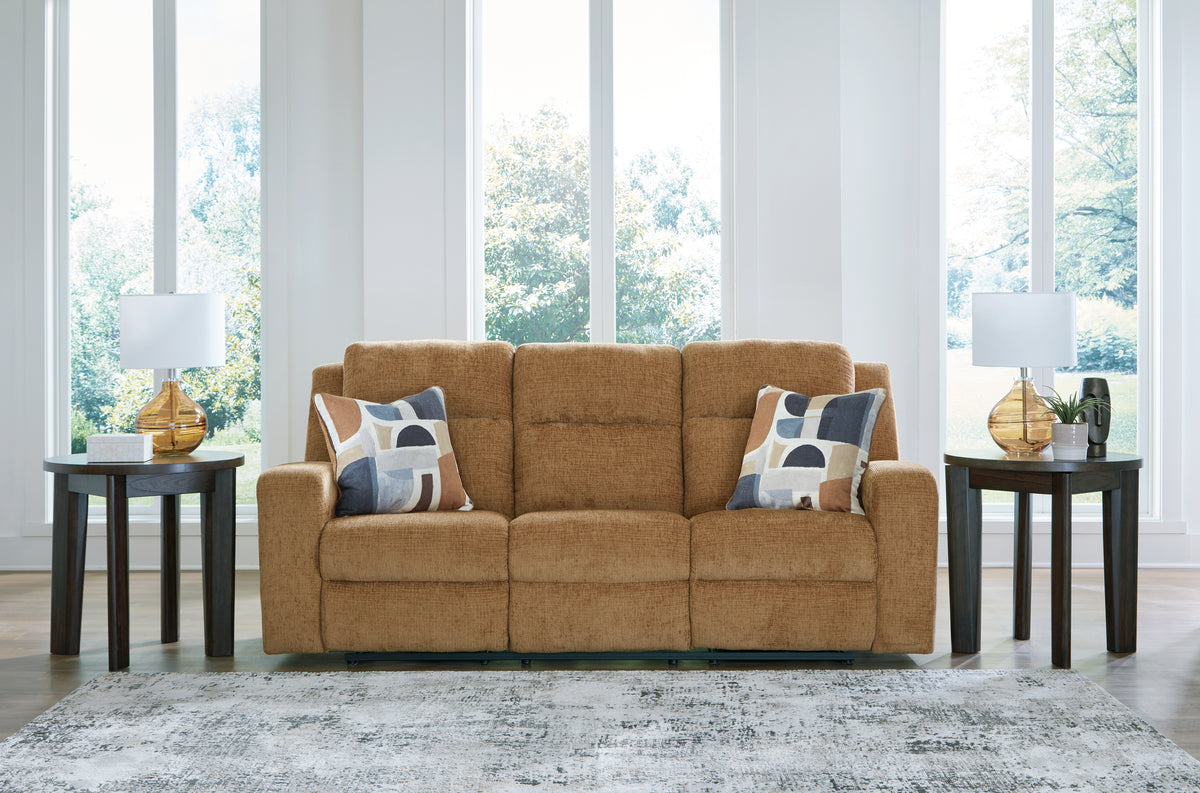 Best Deals Furniture - Ashley Furniture - Kanlow Reclining Sofa - Reclining Sofa / Honey - 3860588