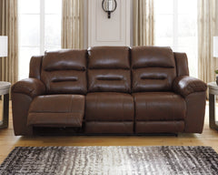 Best Deals Furniture - Ashley Furniture - Stoneland Power Reclining Sofa - Reclining Power Sofa / Chocolate - 3990487