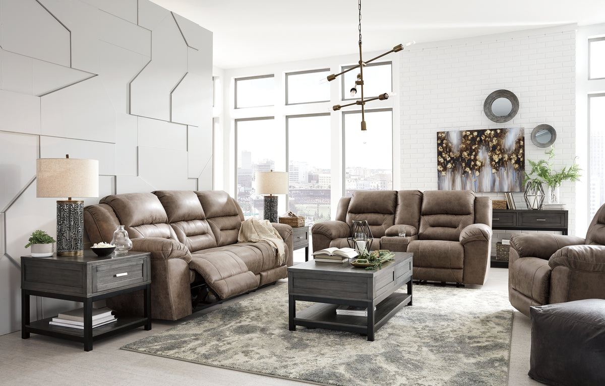 Best Deals Furniture - Ashley Furniture - Stoneland Reclining Sofa, Loveseat and Recliner - Reclining Sofa, Loveseat and Recliner - 39905U6