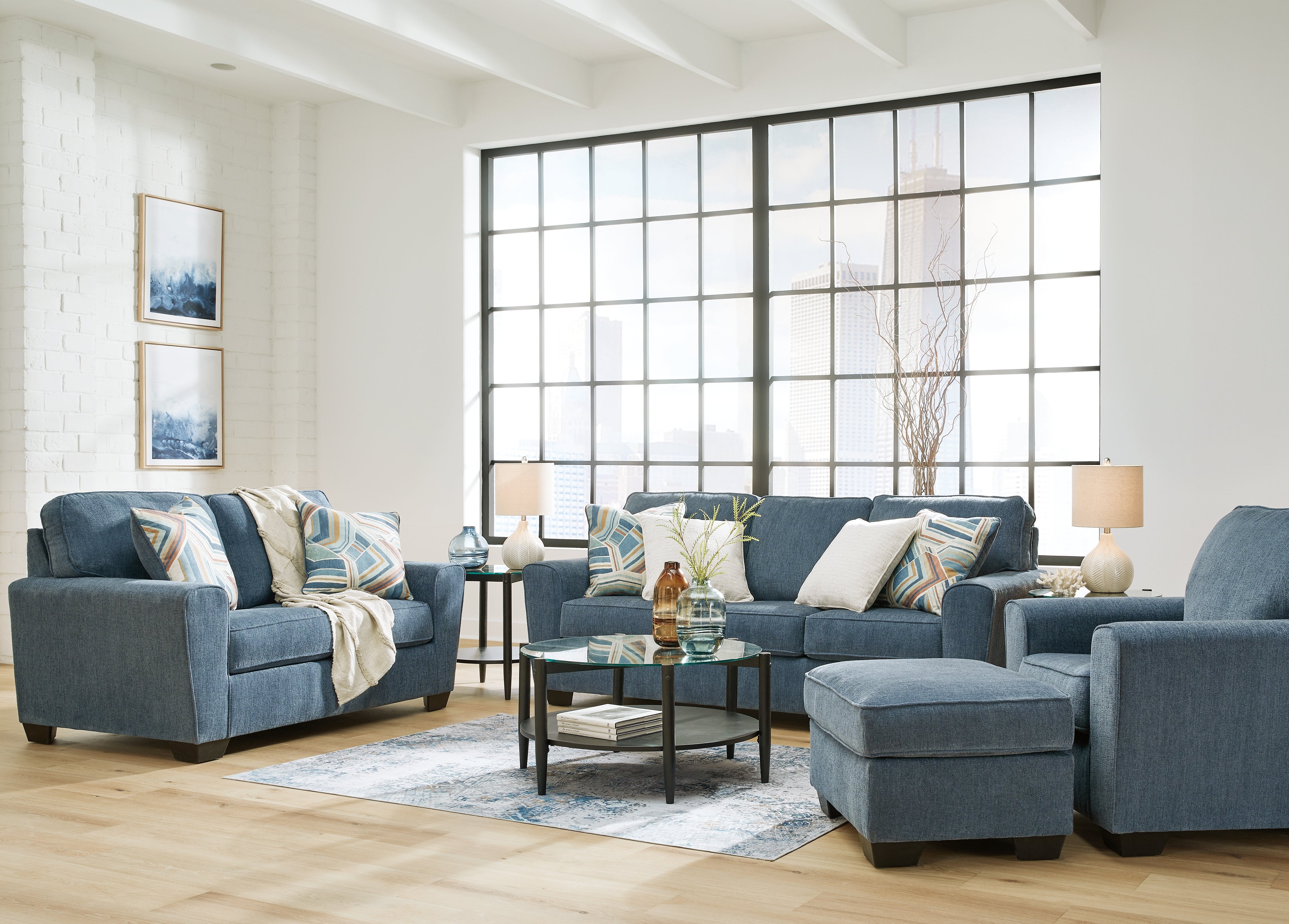 Best Deals Furniture - Ashley Furniture - Cashton Sofa, Loveseat, Chair and Ottoman - Sofa, Loveseat, Chair and Ottoman - 40605U3