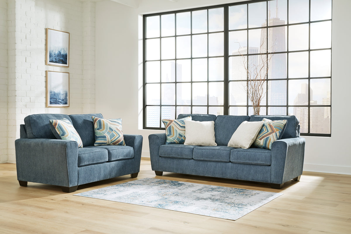 Best Deals Furniture - Ashley Furniture - Cashton Sofa and Loveseat - Sofa and Loveseat / Blue - 40605U1