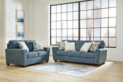 Best Deals Furniture - Ashley Furniture - Cashton Sofa and Loveseat - Sofa and Loveseat / Blue - 40605U1