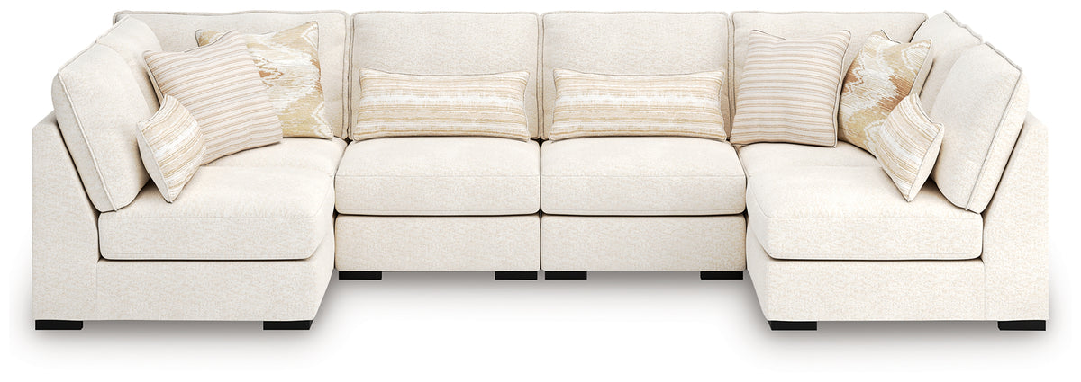 Best Deals Furniture - Ashley Furniture - Donelson Creek 6-Piece Sectional - 6-Piece Sectional / Vanilla - 48002S3